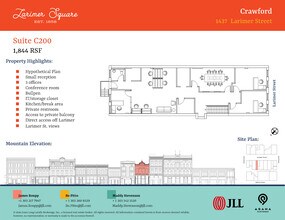 1400-1498 Larimer St, Denver, CO à louer Plan d’étage- Image 1 de 1