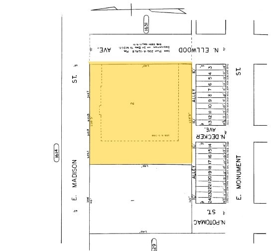 3021-3027 E Madison St, Baltimore, MD for lease - Plat Map - Image 2 of 15