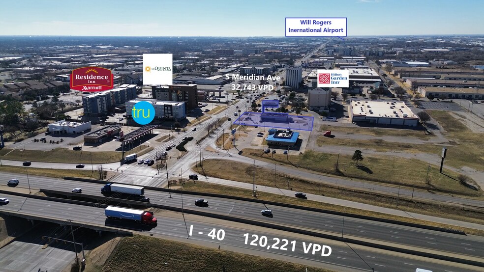 721 S Meridian Ave, Oklahoma City, OK for lease - Aerial - Image 2 of 13