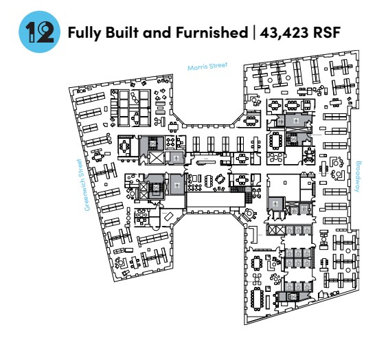 25 Broadway, New York, NY à louer Plan d’étage- Image 1 de 9