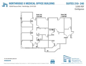 18350 Roscoe Blvd, Northridge, CA à louer Plan d’étage- Image 1 de 3