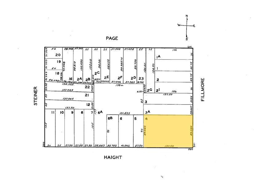 500-530 Haight St, San Francisco, CA à vendre - Plan cadastral - Image 2 de 13