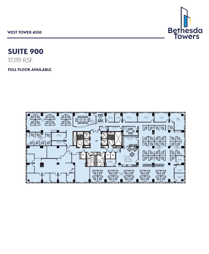 4340 East-West Hwy, Bethesda, MD for lease Floor Plan- Image 1 of 1