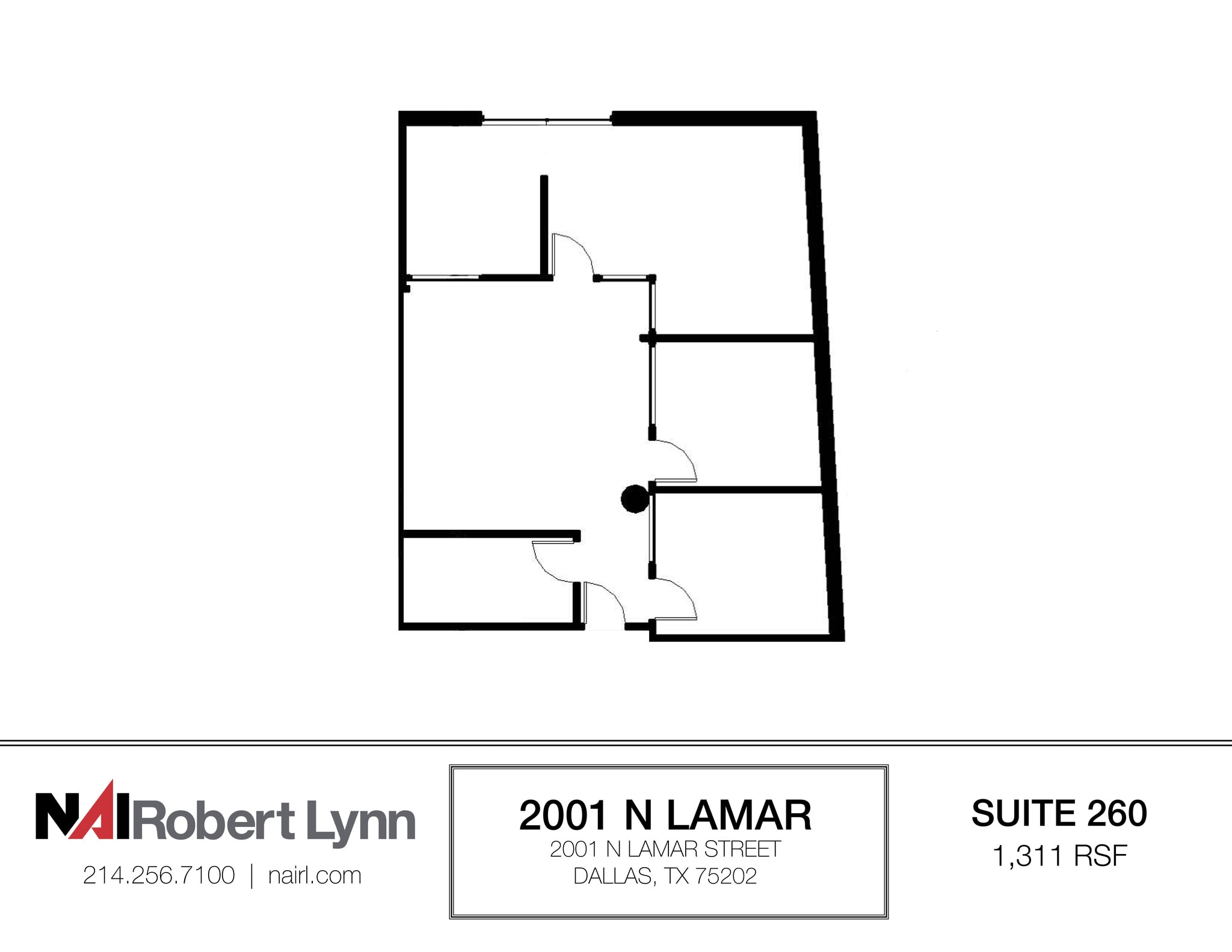 2001 N Lamar St, Dallas, TX for lease Floor Plan- Image 1 of 2