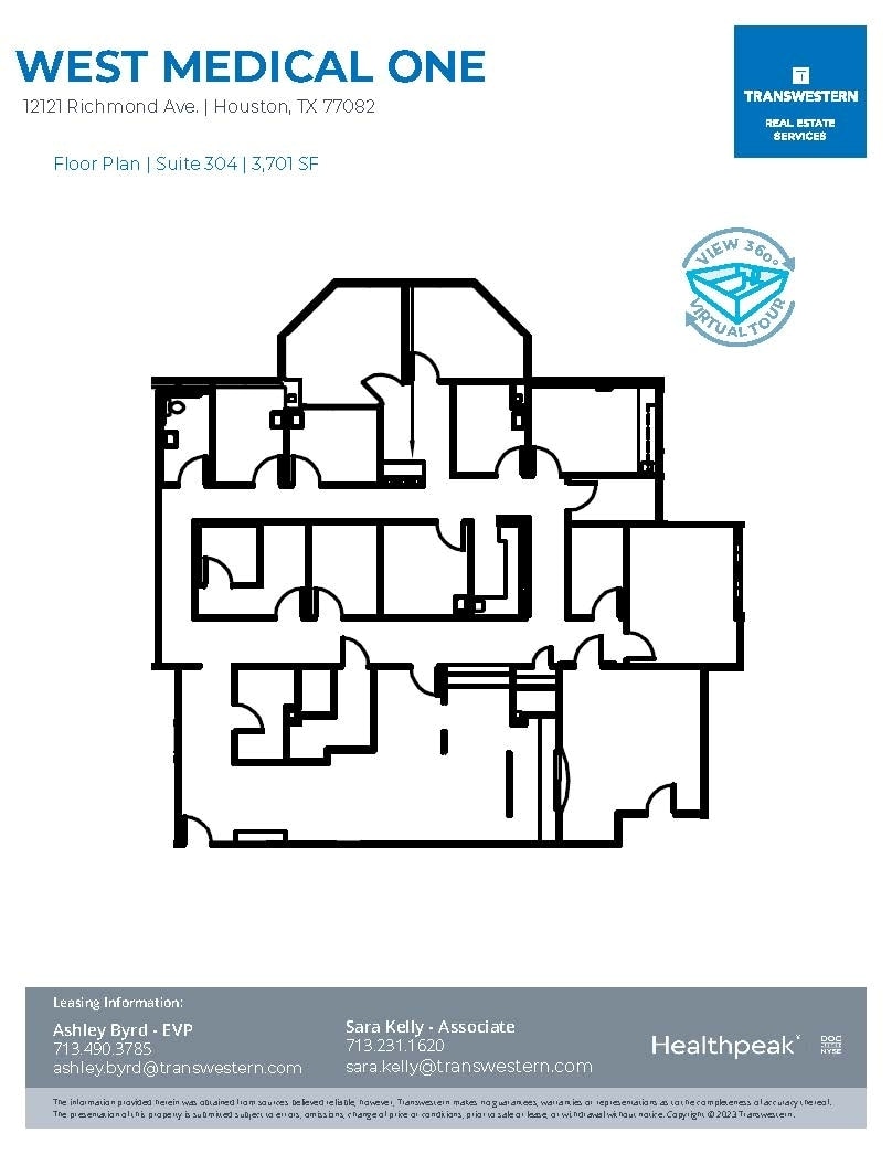 12121 Richmond Ave, Houston, TX à louer Plan d’étage- Image 1 de 2