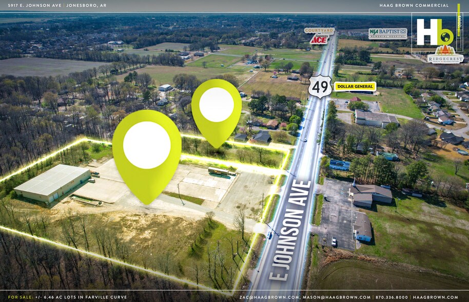 5917 E Johnson Ave, Jonesboro, AR à vendre - Aérien - Image 3 de 8