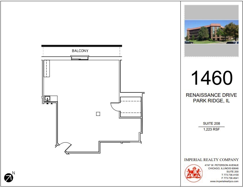 1460 Renaissance Dr, Park Ridge, IL for lease Floor Plan- Image 1 of 1