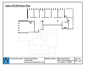 10801 National Blvd, Los Angeles, CA à louer Plan de site- Image 1 de 5