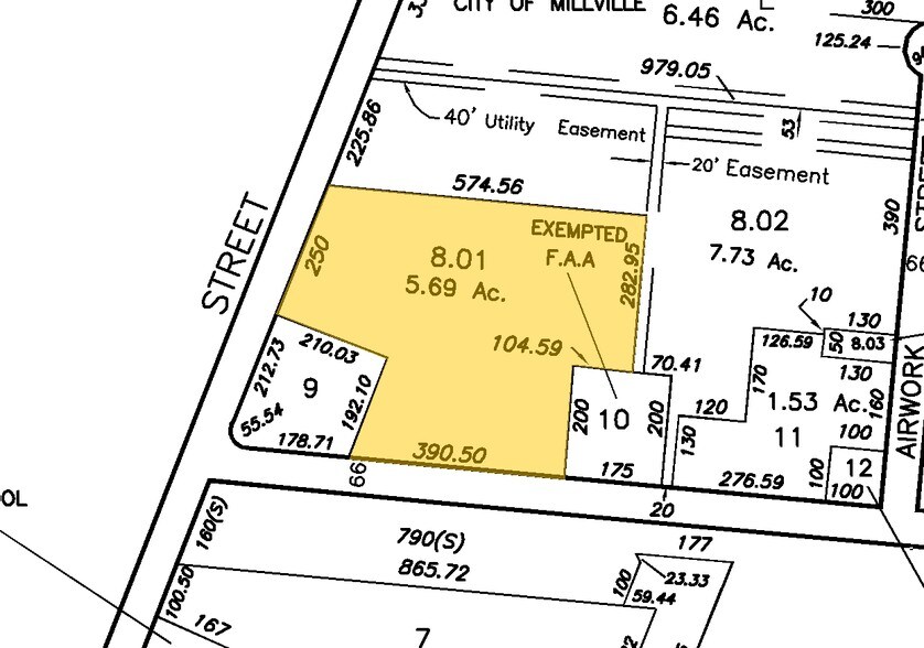 20 Bogden Blvd, Millville, NJ à vendre - Plan cadastral - Image 3 de 6