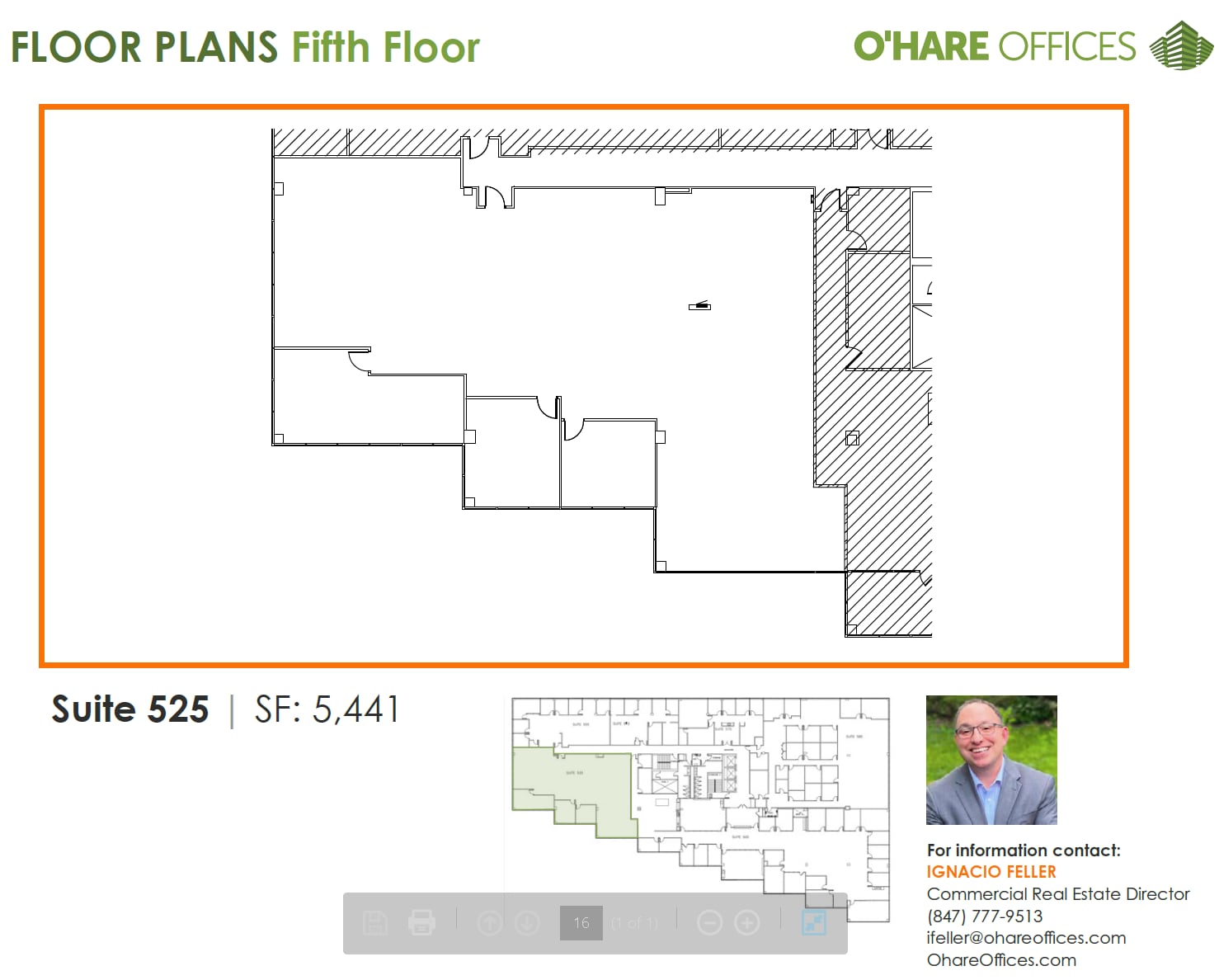 1011 E Touhy Ave, Des Plaines, IL à louer Plan d’étage- Image 1 de 1