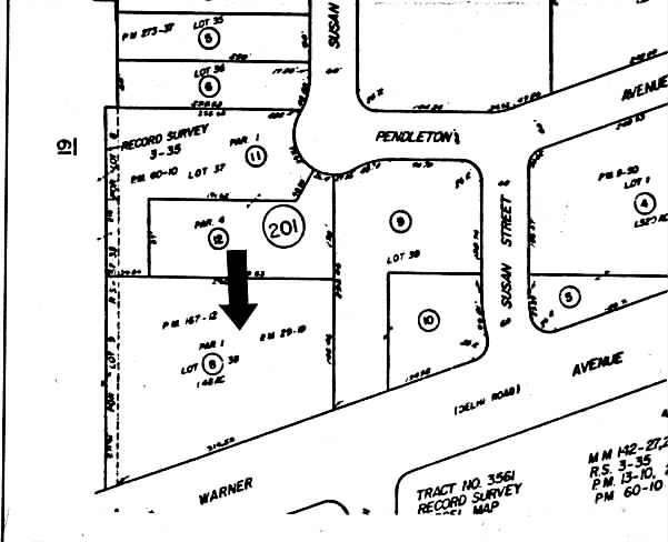 3301-3321 W Warner Ave, Santa Ana, CA for lease - Plat Map - Image 2 of 11