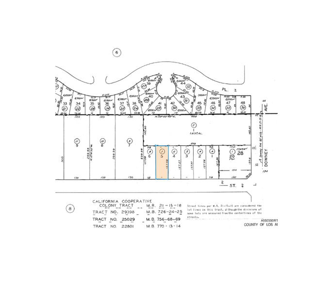 3311 E 59th St, Long Beach, CA for lease - Plat Map - Image 2 of 2