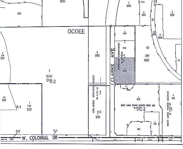 1097-1131 S Clarke Rd, Ocoee, FL à louer - Plan cadastral - Image 2 de 14