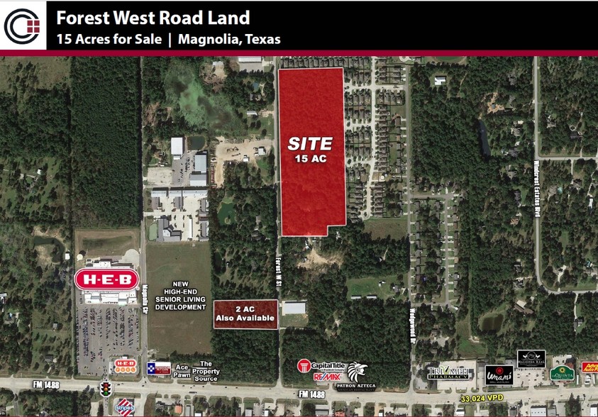 FM 1488 & Forest West Rd, Magnolia, TX for sale - Primary Photo - Image 1 of 1