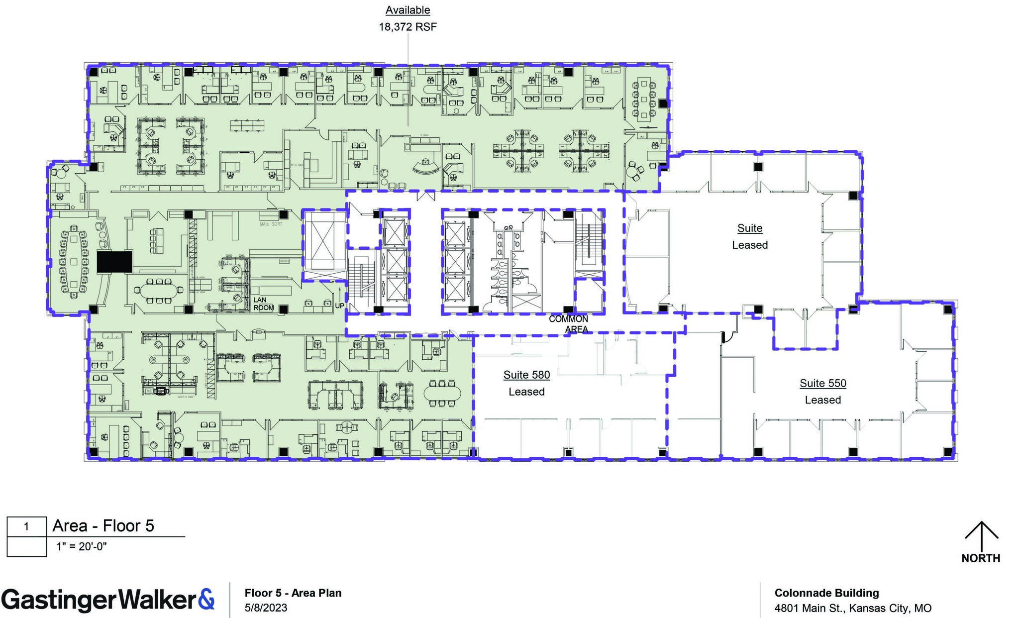 4801 Main St, Kansas City, MO à louer Plan d  tage- Image 1 de 1