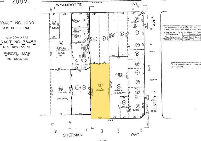 14925 Sherman Way, Van Nuys, CA à vendre - Plan cadastral - Image 2 de 10