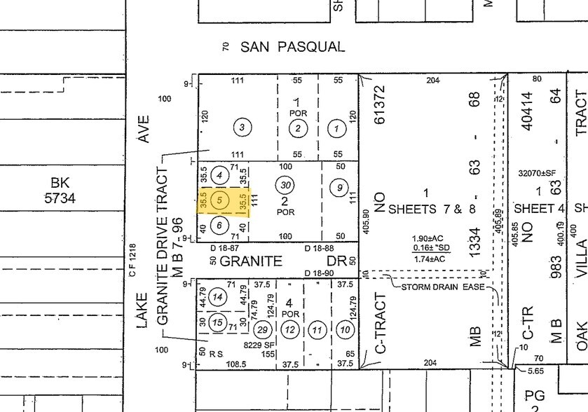 496-500 S Lake Ave, Pasadena, CA à louer - Plan cadastral - Image 2 de 2