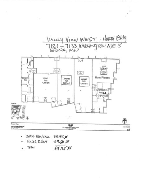 7115-7133 Washington Ave S, Edina, MN for lease - Floor Plan - Image 2 of 31