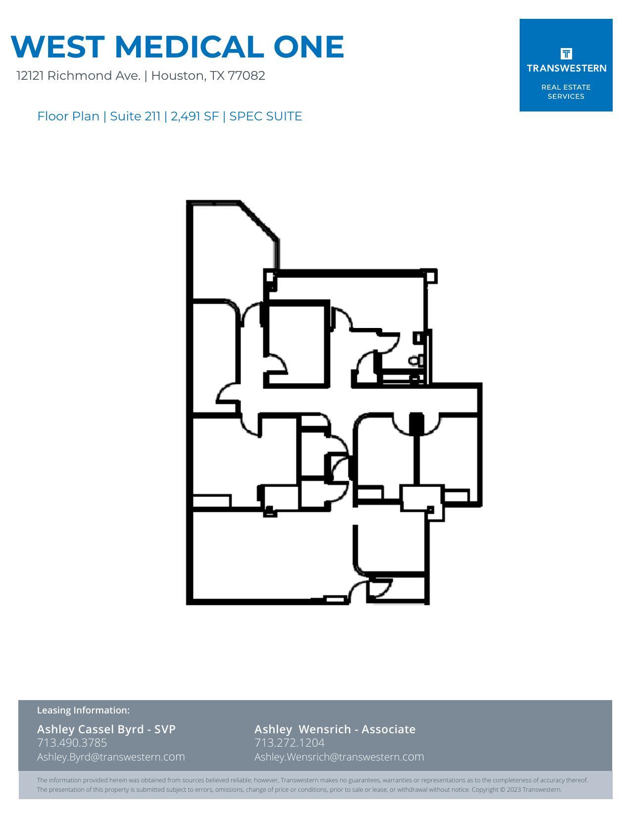 12121 Richmond Ave, Houston, TX for lease Floor Plan- Image 1 of 2