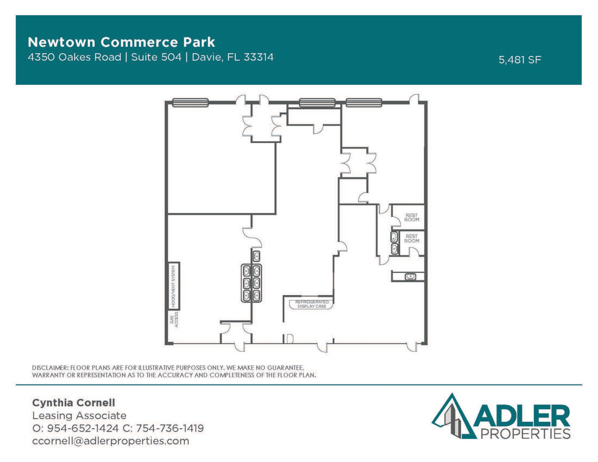 4350-4380 Oakes Rd, Davie, FL à louer Plan d’étage- Image 1 de 27