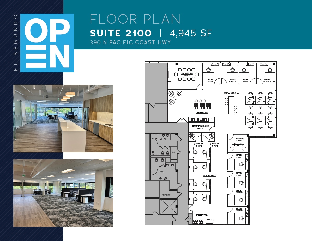 300 N Pacific Coast Hwy, El Segundo, CA à louer Plan d’étage- Image 1 de 1