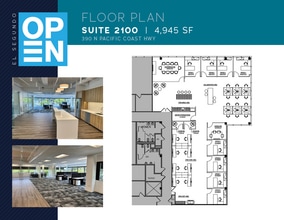 300 N Pacific Coast Hwy, El Segundo, CA à louer Plan d’étage- Image 1 de 1
