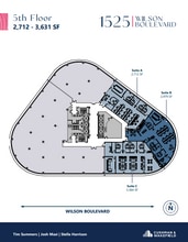 1525 Wilson Blvd, Arlington, VA à louer Plan d’étage- Image 1 de 1
