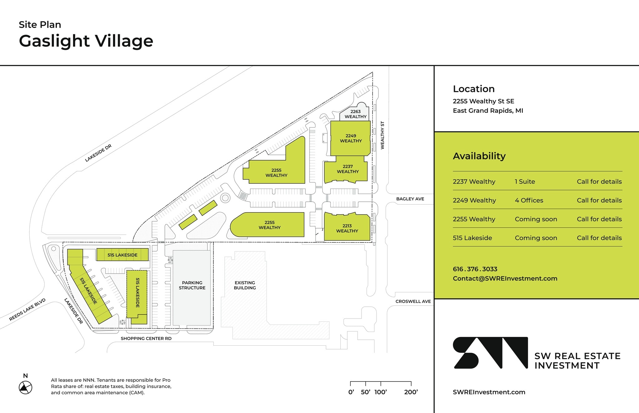 2255 Wealthy St SE, Grand Rapids, MI à louer Plan de site- Image 1 de 1