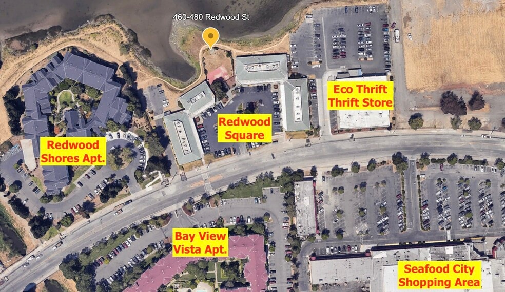 460-480 Redwood St, Vallejo, CA for lease - Aerial - Image 3 of 11