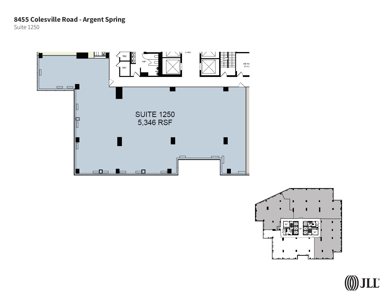 8455 Colesville Rd, Silver Spring, MD à louer Plan d  tage- Image 1 de 1