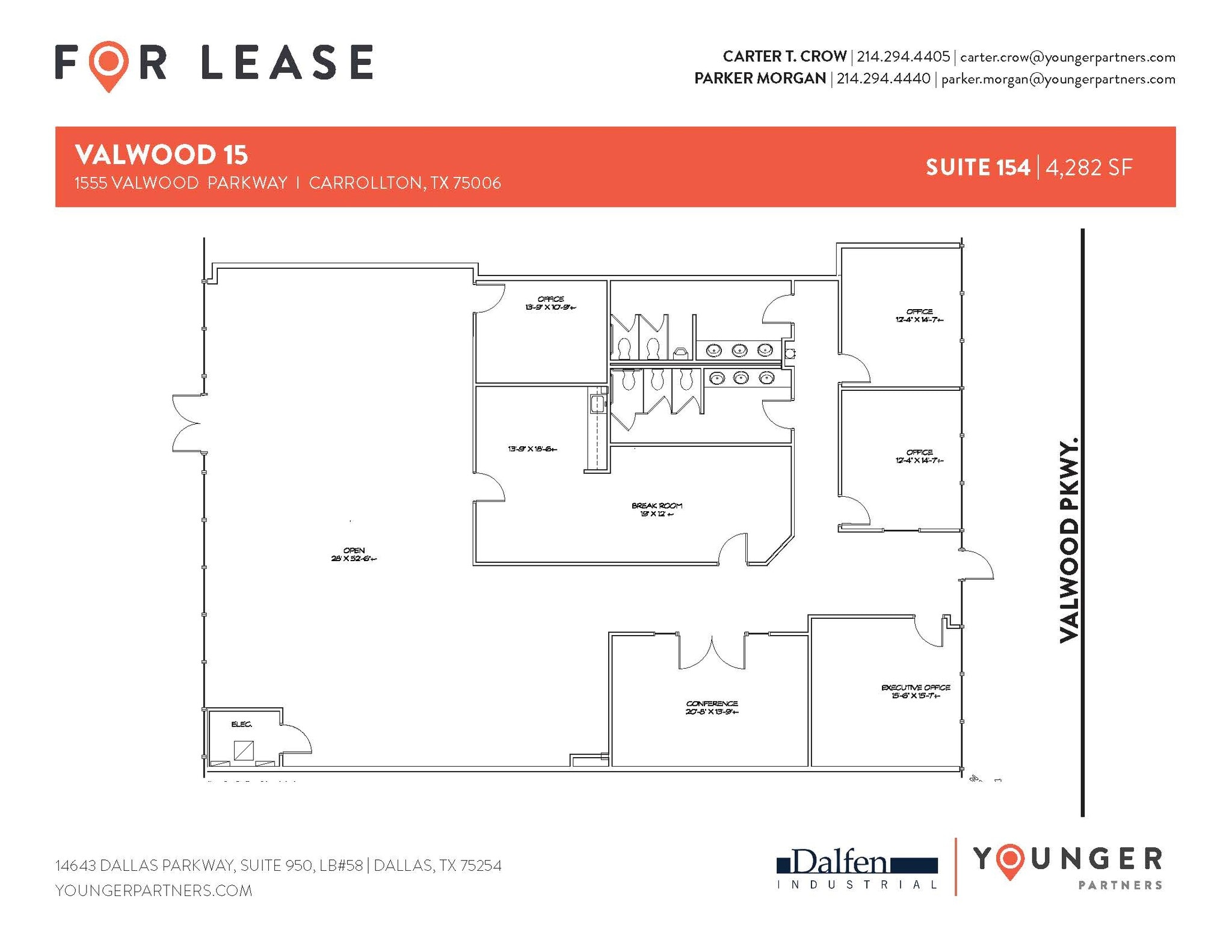 1555 Valwood Pky, Carrollton, TX à louer Plan d’étage- Image 1 de 1