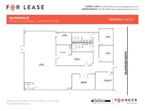 1555 Valwood Pky, Carrollton, TX à louer Plan d’étage- Image 1 de 1