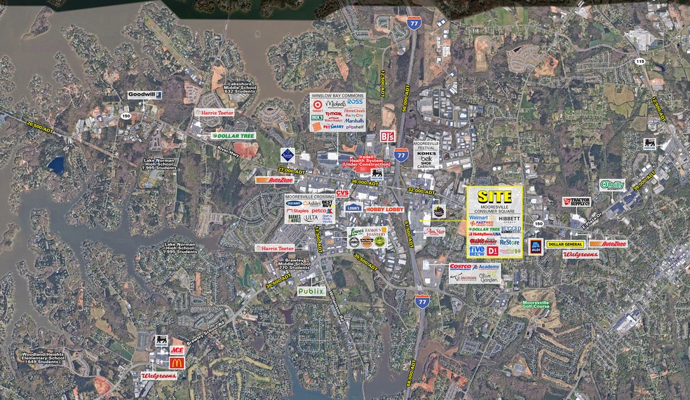 369 W Plaza Dr, Mooresville, NC for lease - Aerial - Image 2 of 3