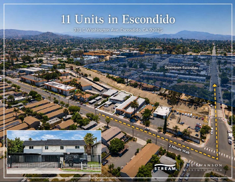 331 E Washington Ave, Escondido, CA à vendre - Aérien - Image 2 de 8