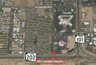 605 S Chandler Village Dr, Chandler, AZ - Aérien Vue de la carte