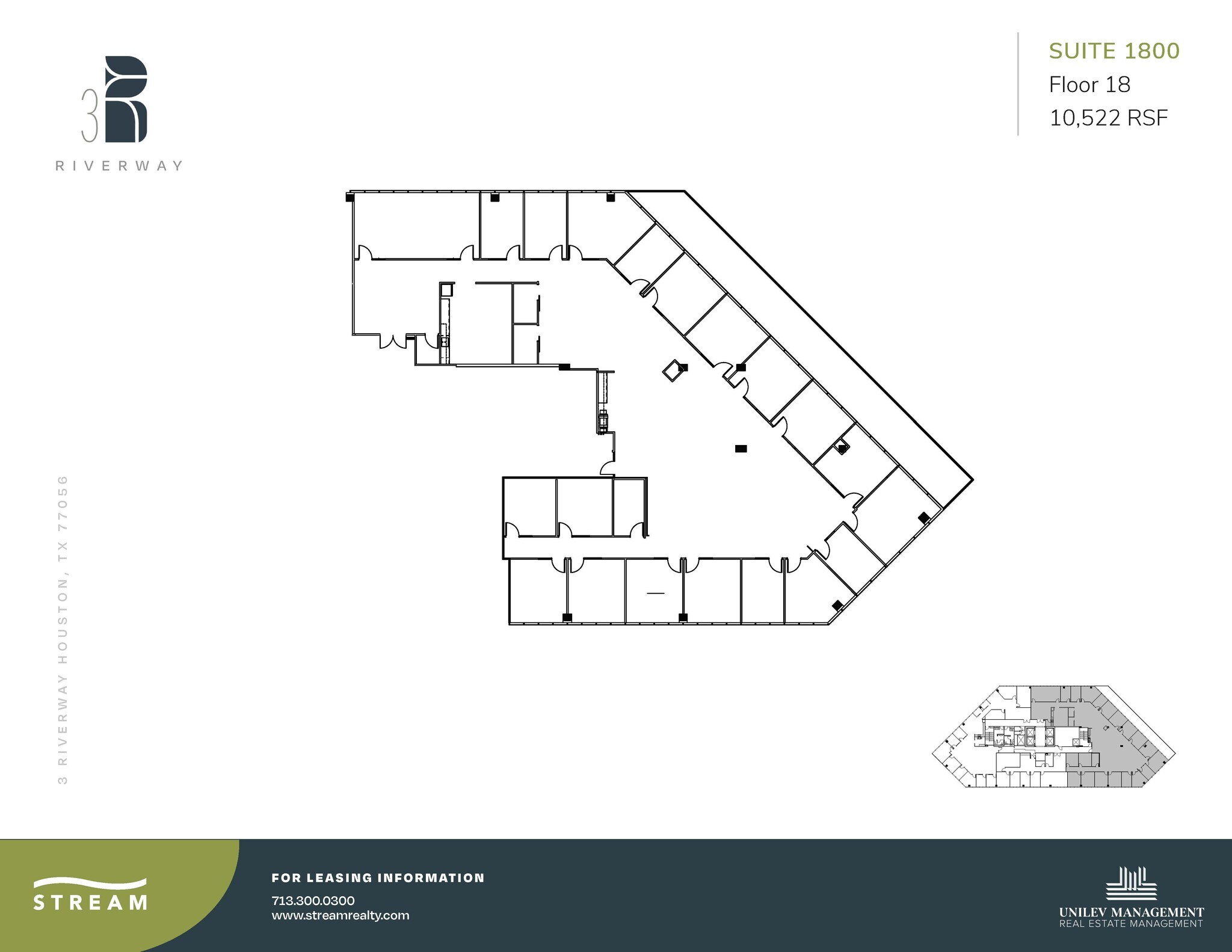 3 Riverway, Houston, TX for lease Floor Plan- Image 1 of 1