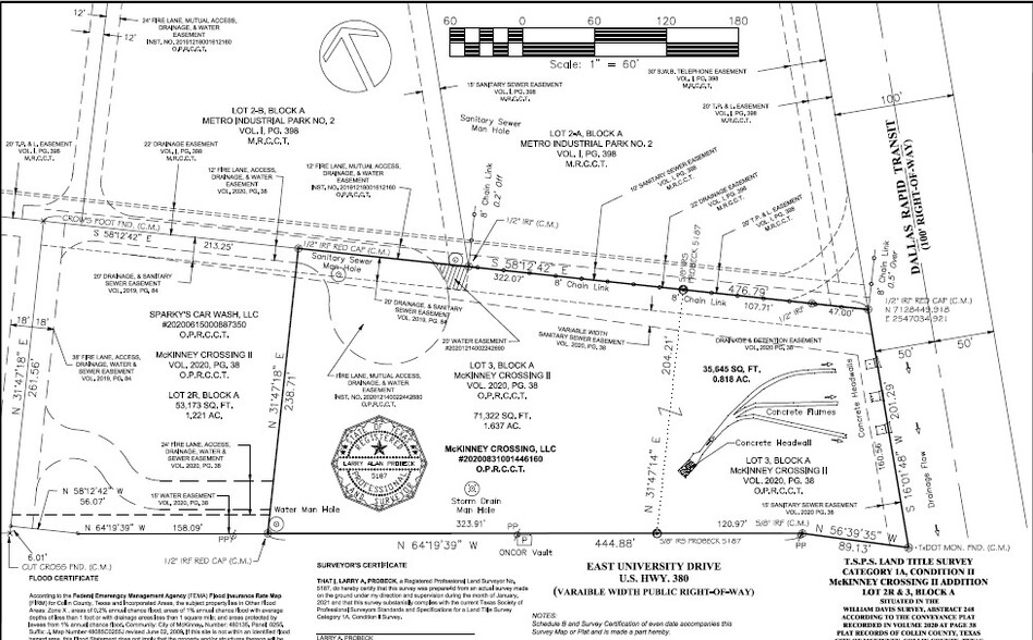 Hwy 380 & Hwy 5, McKinney, TX à vendre - Plan de site - Image 2 de 2