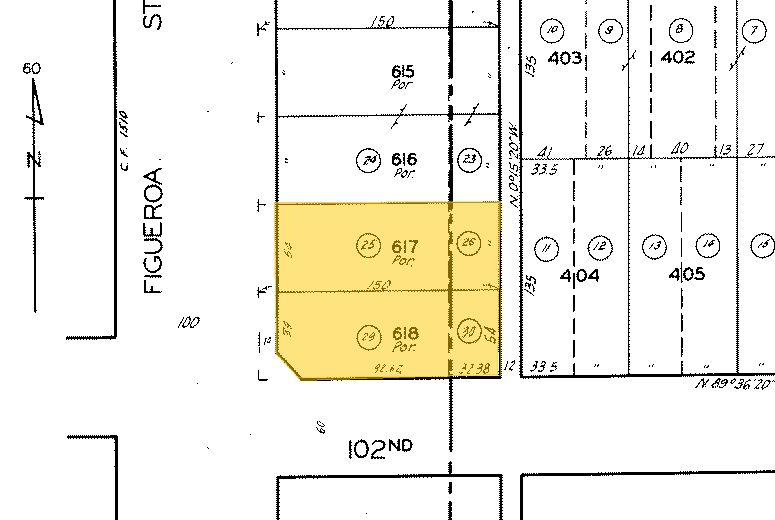 10122-10124 S Figueroa St, Los Angeles, CA for lease - Plat Map - Image 2 of 11