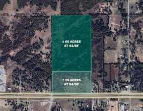 7820 E Main St, Cushing, OK - AÉRIEN  Vue de la carte