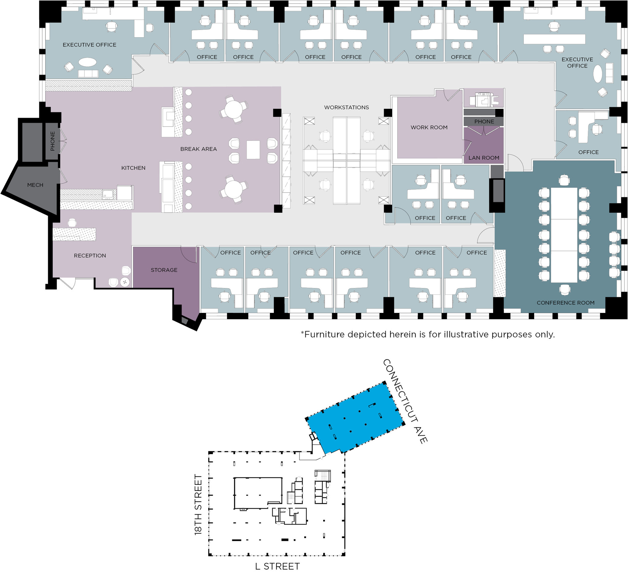 1120 Connecticut Ave NW, Washington, DC for lease Floor Plan- Image 1 of 1