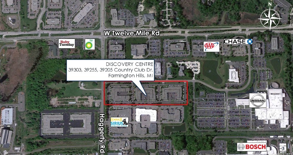 39205 Country Club Dr, Farmington Hills, MI à louer - Aérien - Image 2 de 8