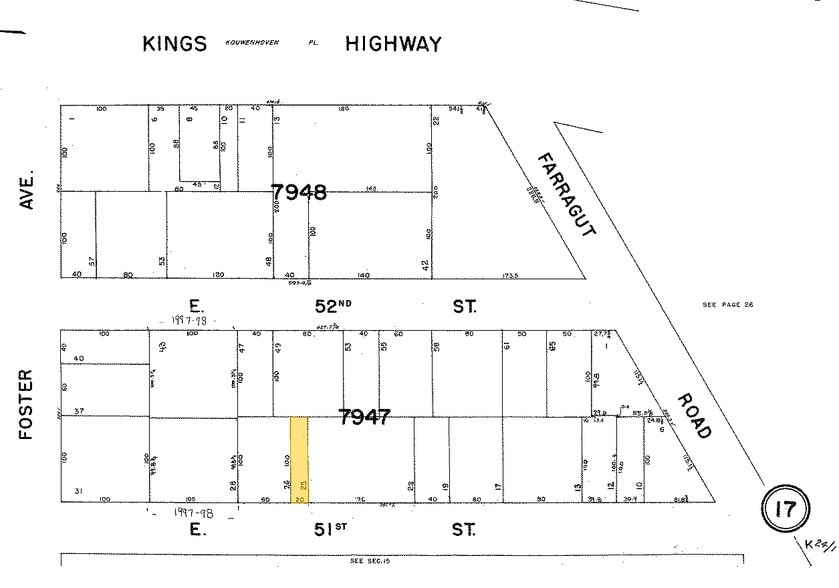 907 E 51st St, Brooklyn, NY for sale - Plat Map - Image 3 of 3