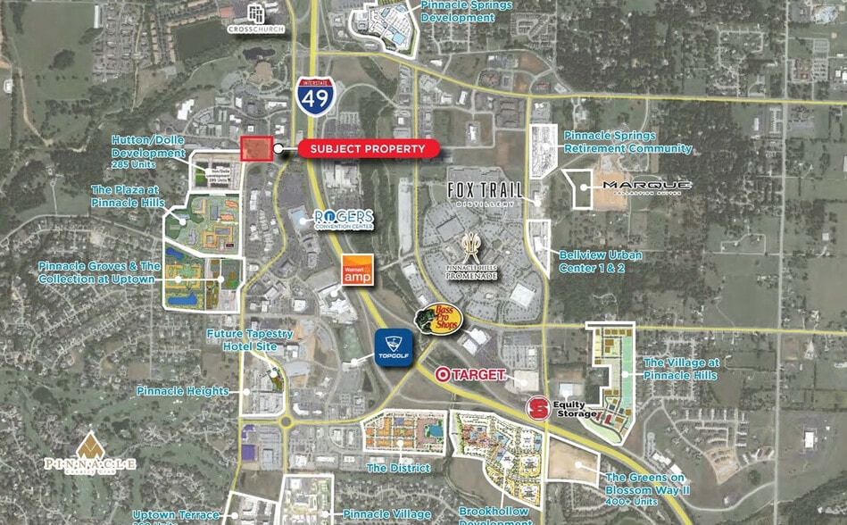 2718 S Champions Dr, Rogers, AR for sale - Aerial - Image 2 of 3