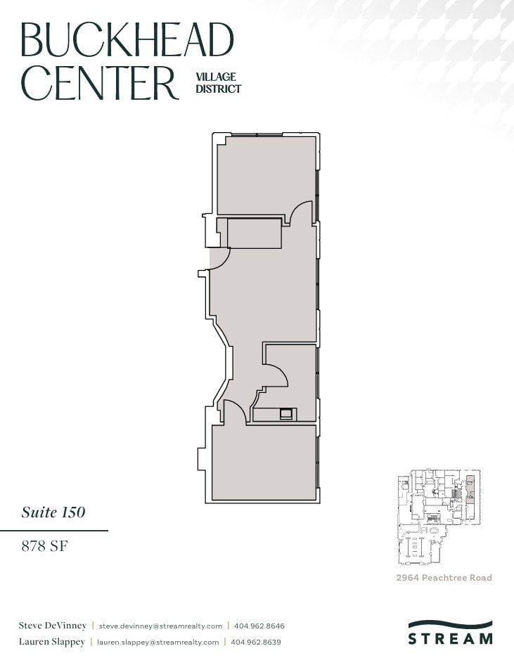 2970 Peachtree Rd NW, Atlanta, GA à louer Plan d’étage- Image 1 de 1