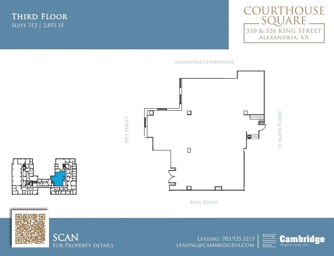 510-526 King St, Alexandria, VA à louer Plan d’étage- Image 1 de 1