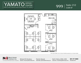 999-1001 W Yamato Rd, Boca Raton, FL à louer Plan d’étage- Image 1 de 8