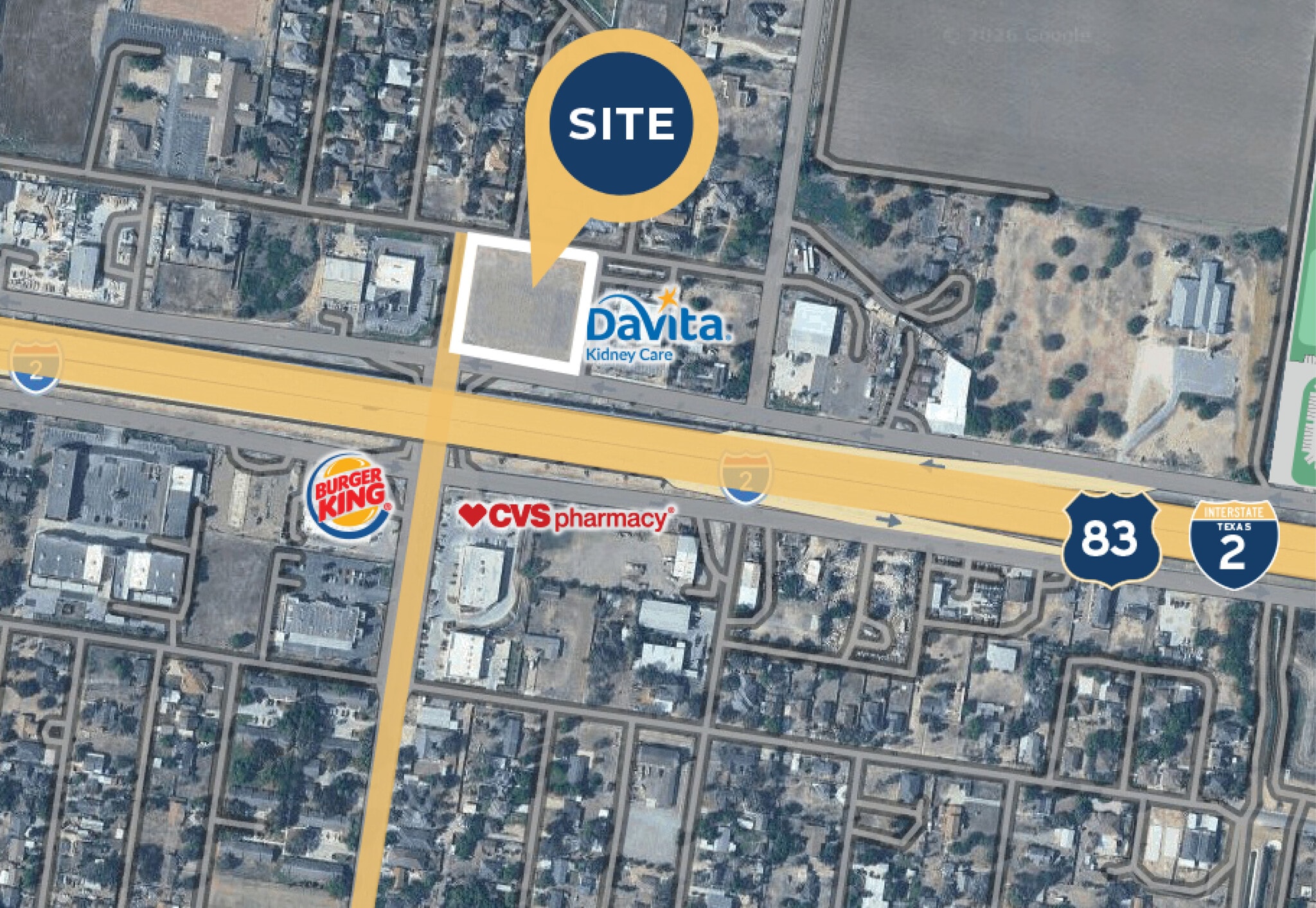 1002 Interstate 2, Donna, TX for lease Aerial- Image 1 of 4