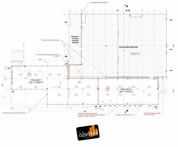 Office in Dreux for lease - Floor Plan - Image 2 of 2