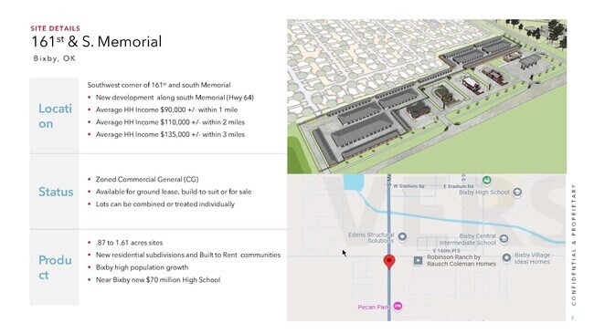 More details for 16118 S Memorial Dr, Bixby, OK - Land for Lease