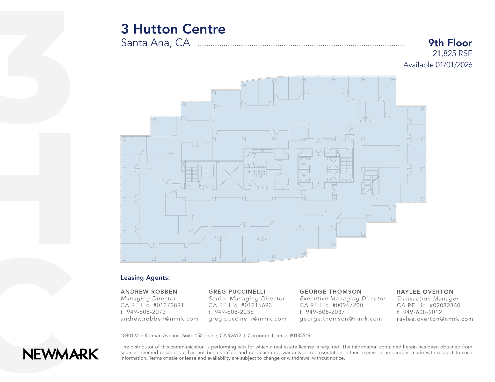 3 Hutton Centre Dr, Santa Ana, CA for lease Floor Plan- Image 1 of 1